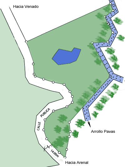 Property in arenal map